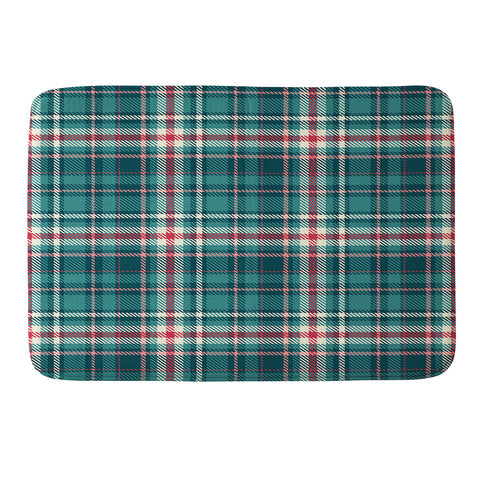 Avenie Winter Plaid I Memory Foam Bath Mat