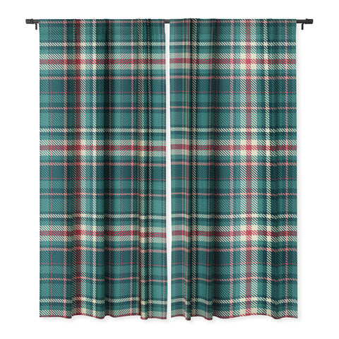 Avenie Winter Plaid I Blackout Window Curtain