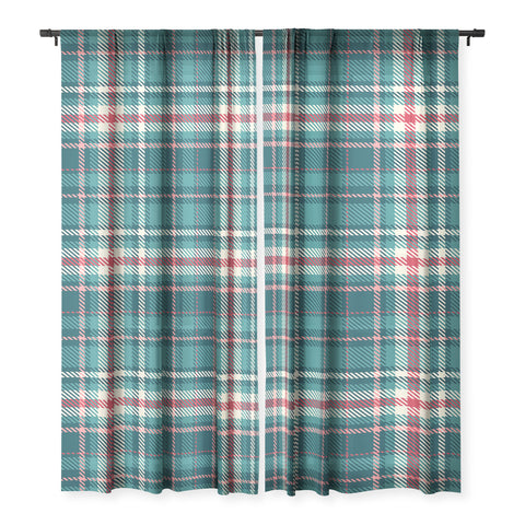 Avenie Winter Plaid I Sheer Non Repeat