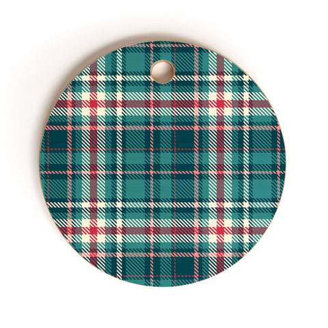 Avenie Winter Plaid I Cutting Board Round