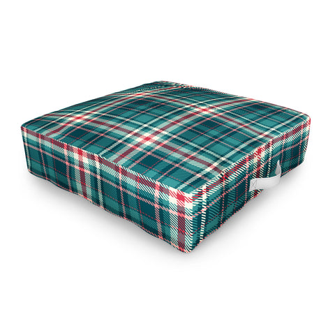 Avenie Winter Plaid I Outdoor Floor Cushion
