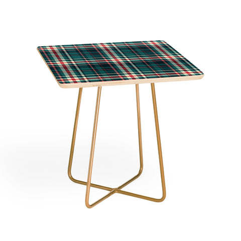 Avenie Winter Plaid I Side Table