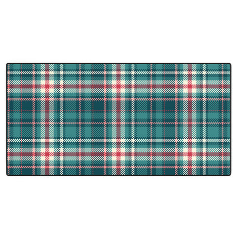 Avenie Winter Plaid I Desk Mat