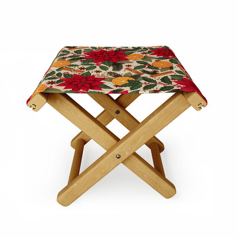 Avenie Yuletide Bright Folding Stool