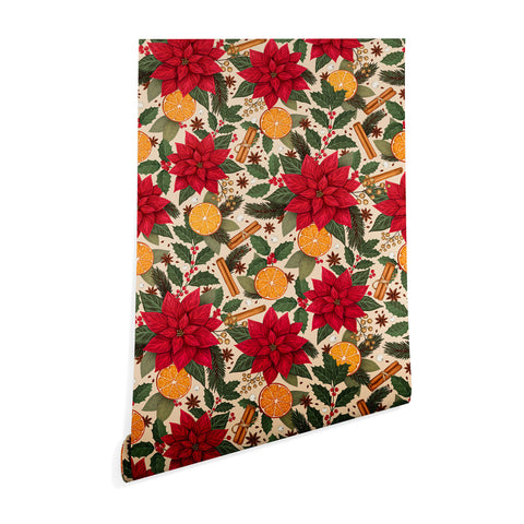 Avenie Yuletide Bright Wallpaper