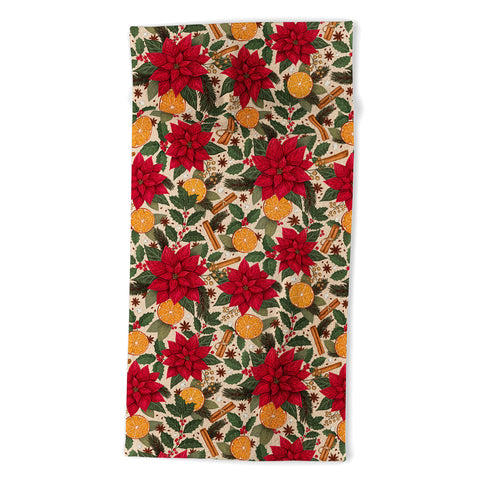 Avenie Yuletide Bright Beach Towel