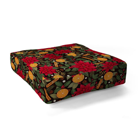 Avenie Yuletide Floor Pillow Square