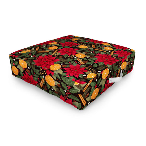 Avenie Yuletide Outdoor Floor Cushion