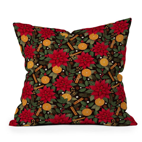 Avenie Yuletide Throw Pillow