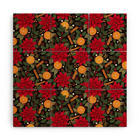 Avenie Yuletide Wood Wall Mural