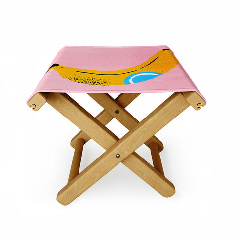 ayeyokp Banana Pop Art Folding Stool