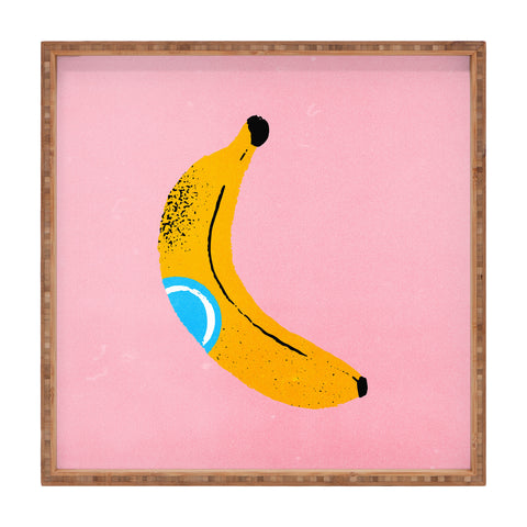 ayeyokp Banana Pop Art Square Tray