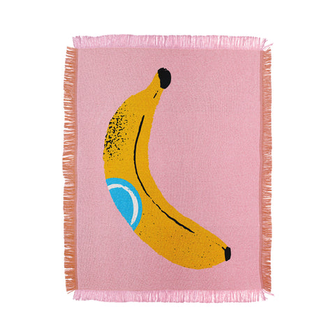 ayeyokp Banana Pop Art Throw Blanket