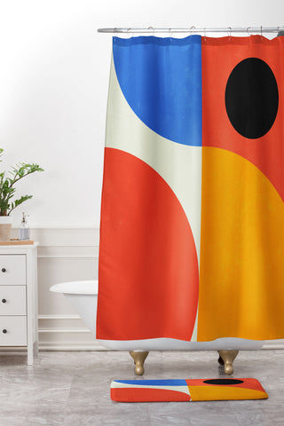 ayeyokp BAUHAUS 07 Exhibition 1923 Shower Curtain And Mat