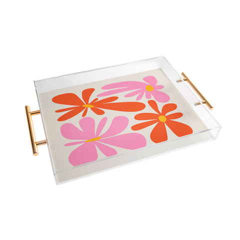 ayeyokp Bloom Peach Matisse Acrylic Tray
