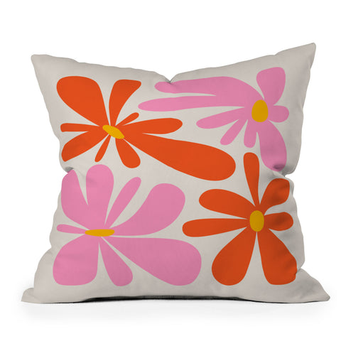ayeyokp Bloom Peach Matisse Throw Pillow