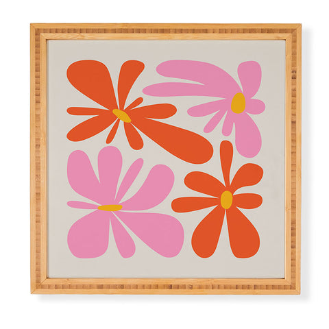 ayeyokp Bloom Peach Matisse Framed Wall Art