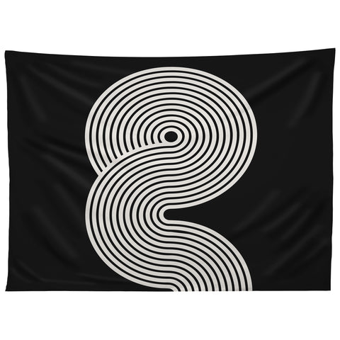 ayeyokp Candy Joyride Black White Tapestry