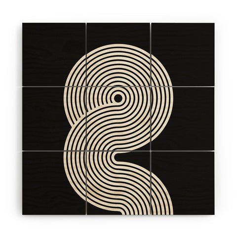 ayeyokp Candy Joyride Black White Wood Wall Mural