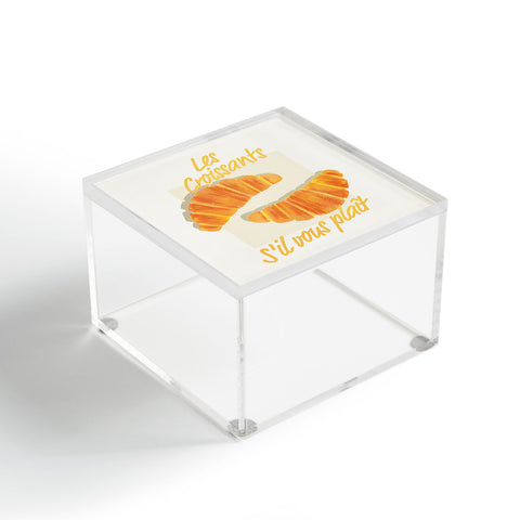 ayeyokp Croissants Vintage Retro Acrylic Box