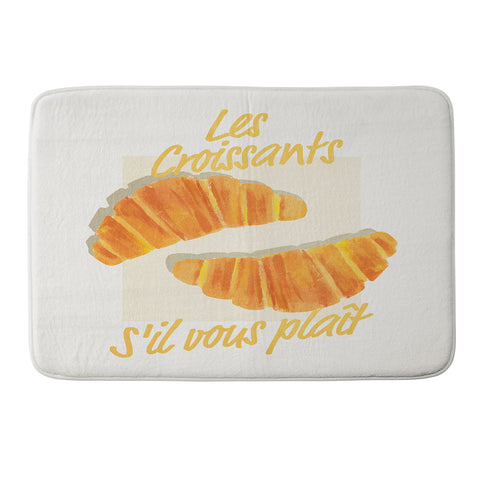 ayeyokp Croissants Vintage Retro Memory Foam Bath Mat