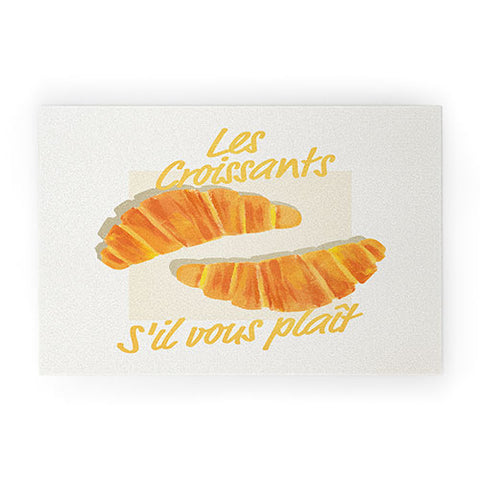 ayeyokp Croissants Vintage Retro Welcome Mat