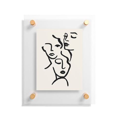 ayeyokp Faces I Floating Acrylic Print