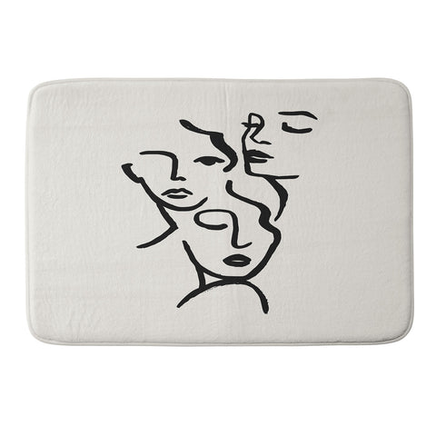 ayeyokp Faces I Memory Foam Bath Mat
