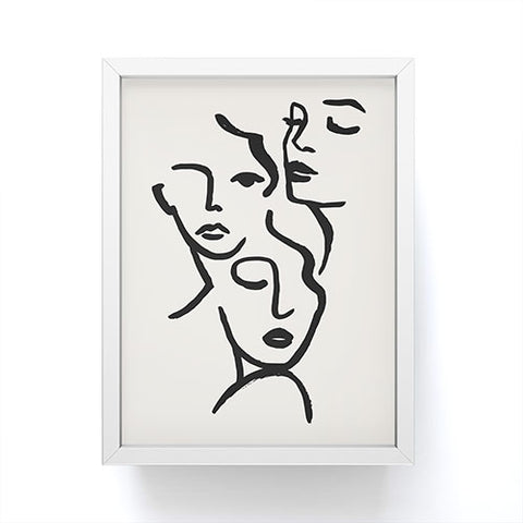 ayeyokp Faces I Framed Mini Art Print