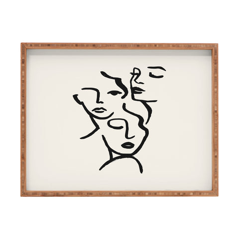 ayeyokp Faces I Rectangular Tray