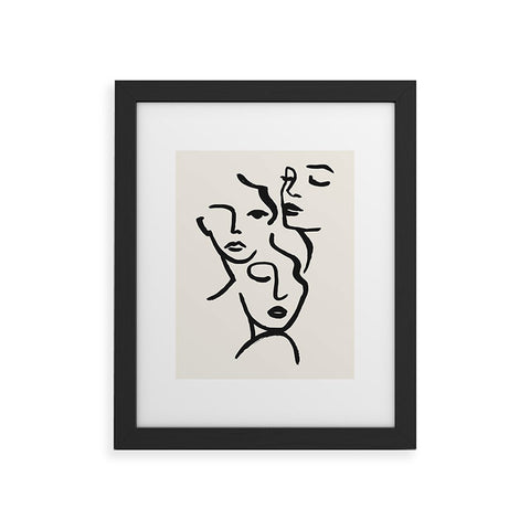 ayeyokp Faces I Framed Art Print