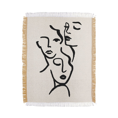 ayeyokp Faces I Throw Blanket