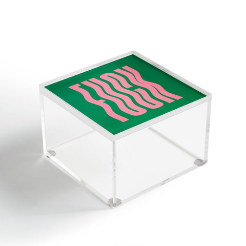 ayeyokp Favorite Word Tropical Wavy Acrylic Box