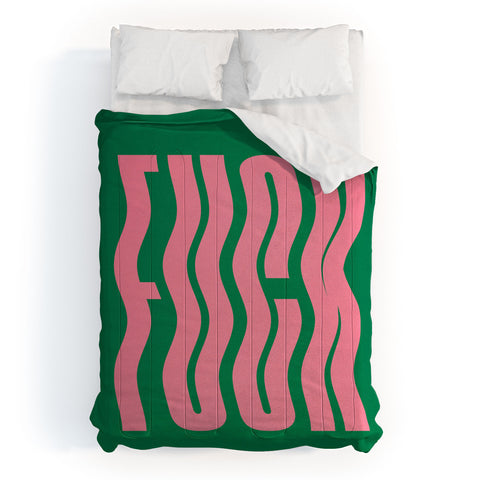 ayeyokp Favorite Word Tropical Wavy Comforter