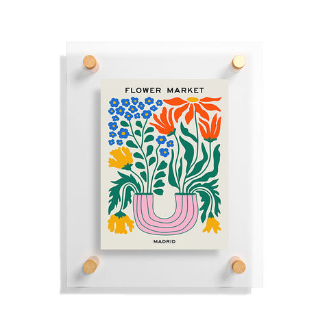 ayeyokp Flower Market 04 Madrid Floating Acrylic Print