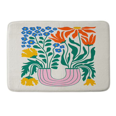 ayeyokp Flower Market 04 Madrid Memory Foam Bath Mat
