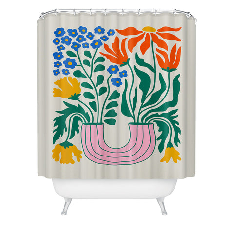 ayeyokp Flower Market 04 Madrid Shower Curtain