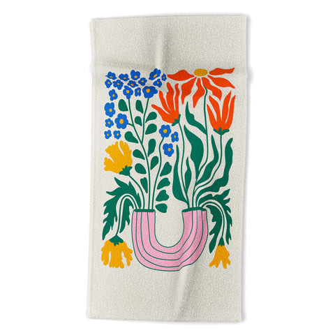 ayeyokp Flower Market 04 Madrid Beach Towel