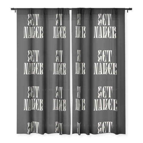 ayeyokp Get Naked Night Edition Sheer Window Curtain