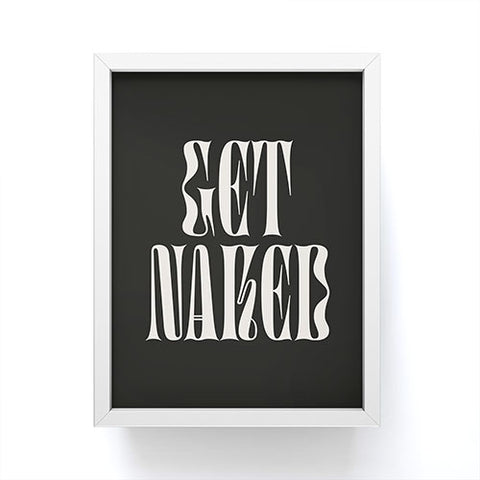 ayeyokp Get Naked Night Edition Framed Mini Art Print