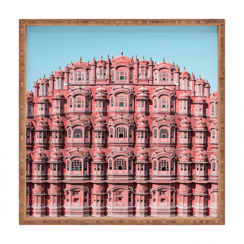 ayeyokp Hawa Mahal Pink Palace Square Tray