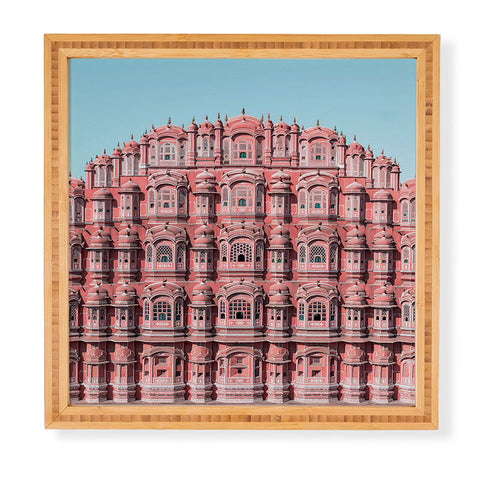ayeyokp Hawa Mahal Pink Palace Framed Wall Art