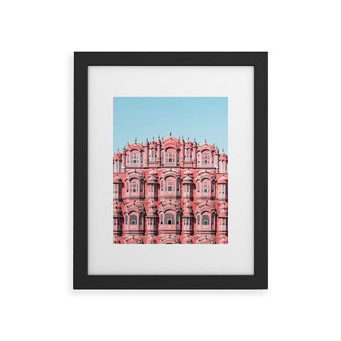 ayeyokp Hawa Mahal Pink Palace Framed Art Print