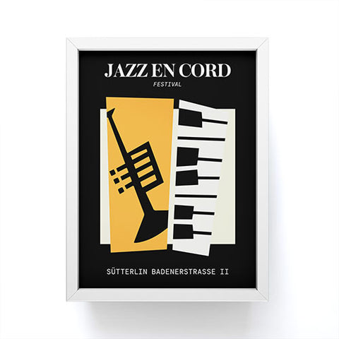 ayeyokp Jazz Bauhaus II Framed Mini Art Print