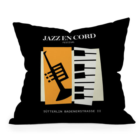 ayeyokp Jazz Bauhaus II Outdoor Throw Pillow