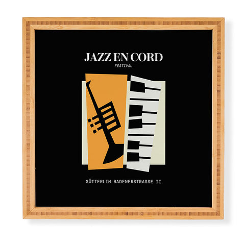 ayeyokp Jazz Bauhaus II Framed Wall Art