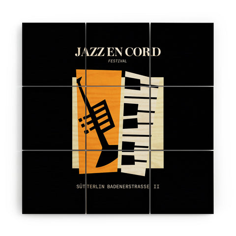 ayeyokp Jazz Bauhaus II Wood Wall Mural