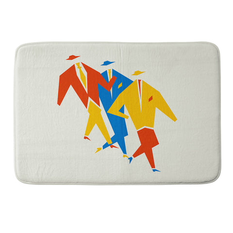 ayeyokp Men Bauhaus IV Memory Foam Bath Mat