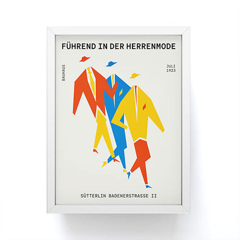 ayeyokp Men Bauhaus IV Framed Mini Art Print