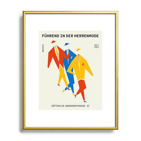ayeyokp Men Bauhaus IV Metal Framed Art Print